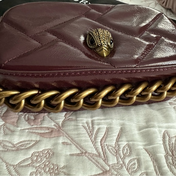 Kurt Geiger London Kensington Small Chain Camera Bag Wine - Picture 8 of 11